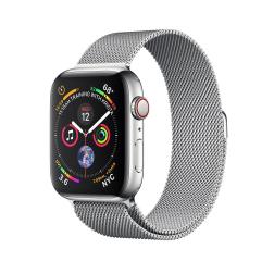 Apple Watch Silver  Series 4 44mm GPS+Cellular Aluminum Case with Silver Milanese Loop
