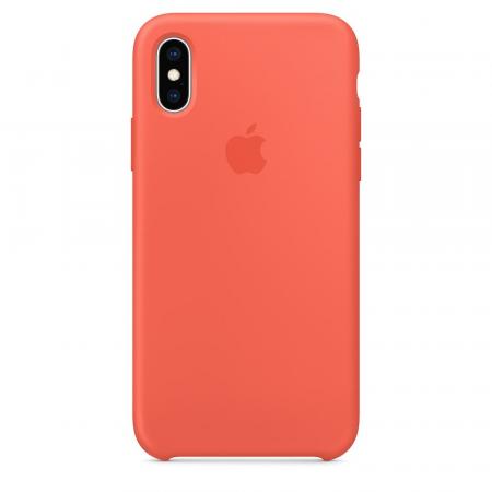 Кожанный чехол для iPhone XS, цвет оранжевый Кожанный чехол для iPhone XS, цвет оранжевый